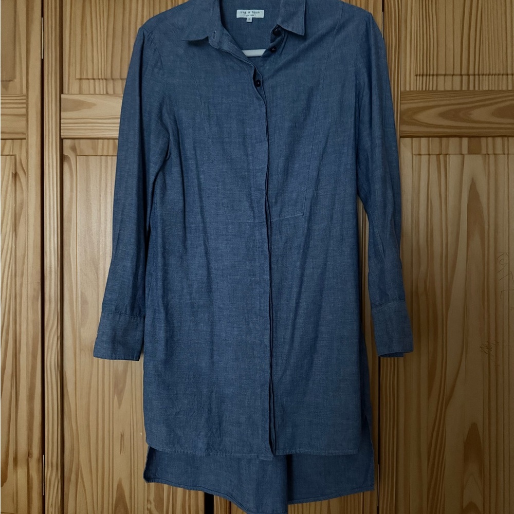 Rag & Bone Chambray Shirt Dress